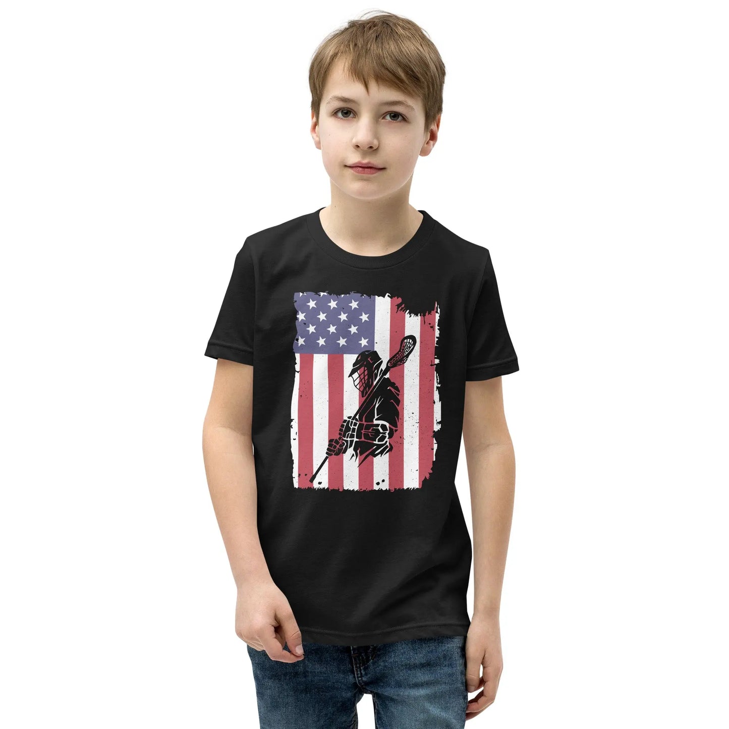 Youth All American Short Sleeve T-Shirt Coast 2 Coast Lax USA