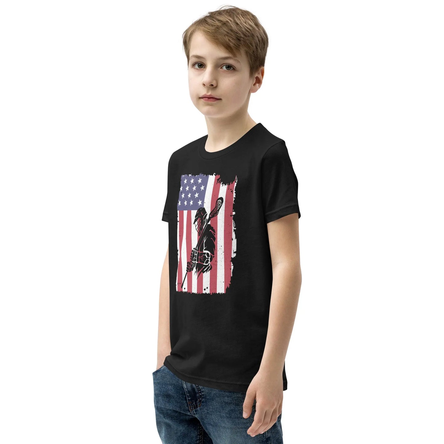 Youth All American Short Sleeve T-Shirt Coast 2 Coast Lax USA