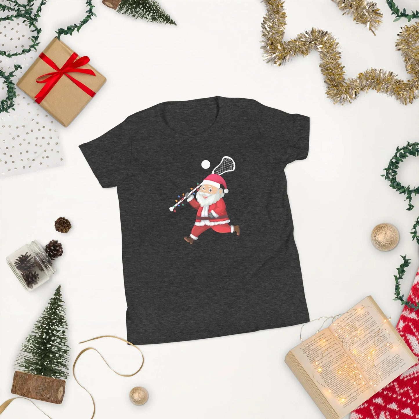 Youth Santa Short Sleeve T-Shirt Coast 2 Coast Lax USA
