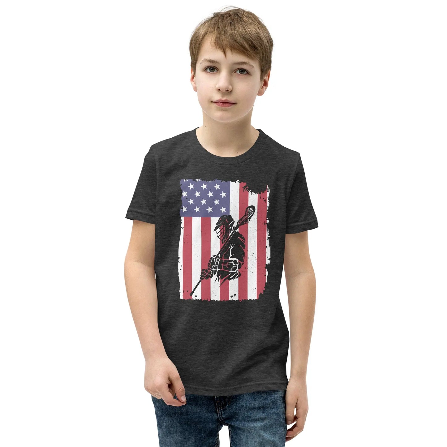 Youth All American Short Sleeve T-Shirt Coast 2 Coast Lax USA
