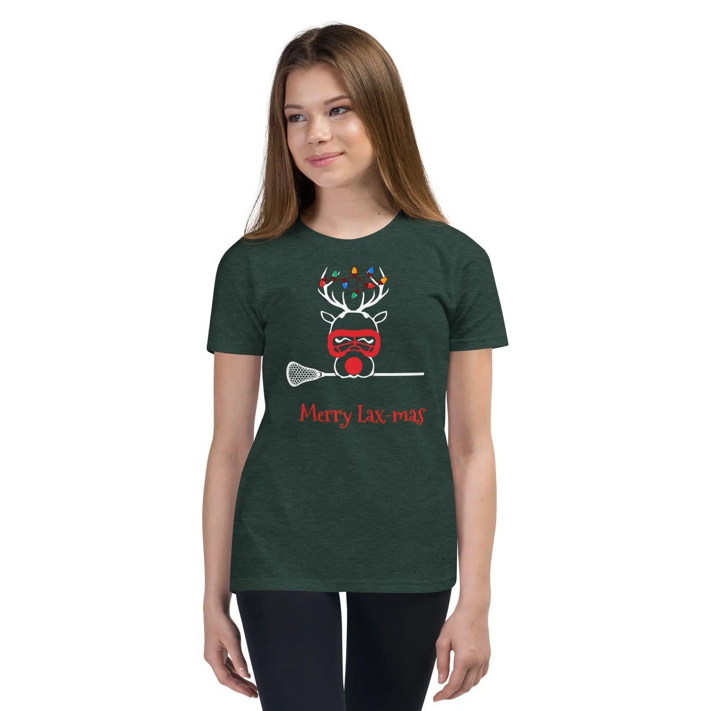 Youth Merry Lax-mas Short Sleeve T-Shirt Coast 2 Coast Lax USA