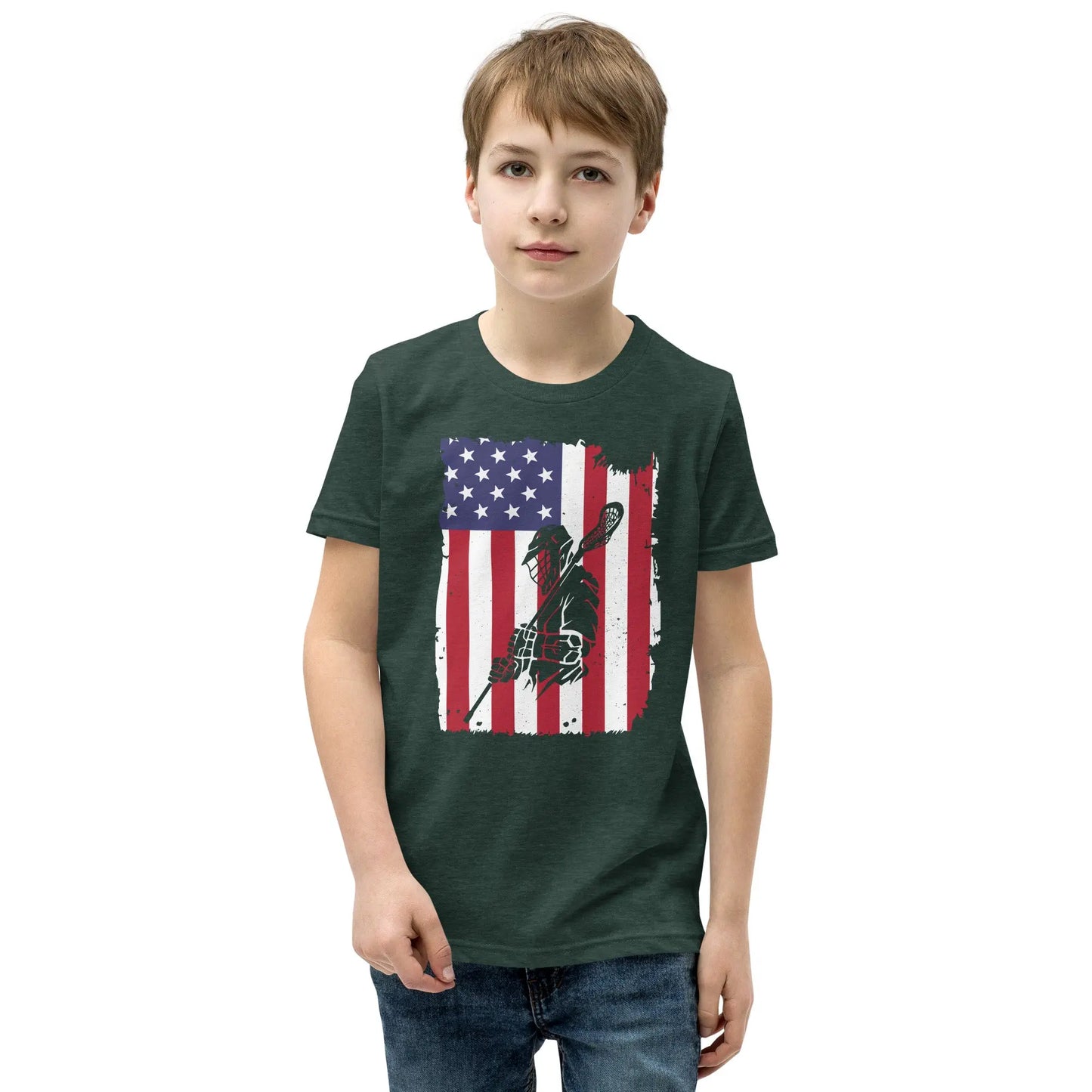 Youth All American Short Sleeve T-Shirt Coast 2 Coast Lax USA