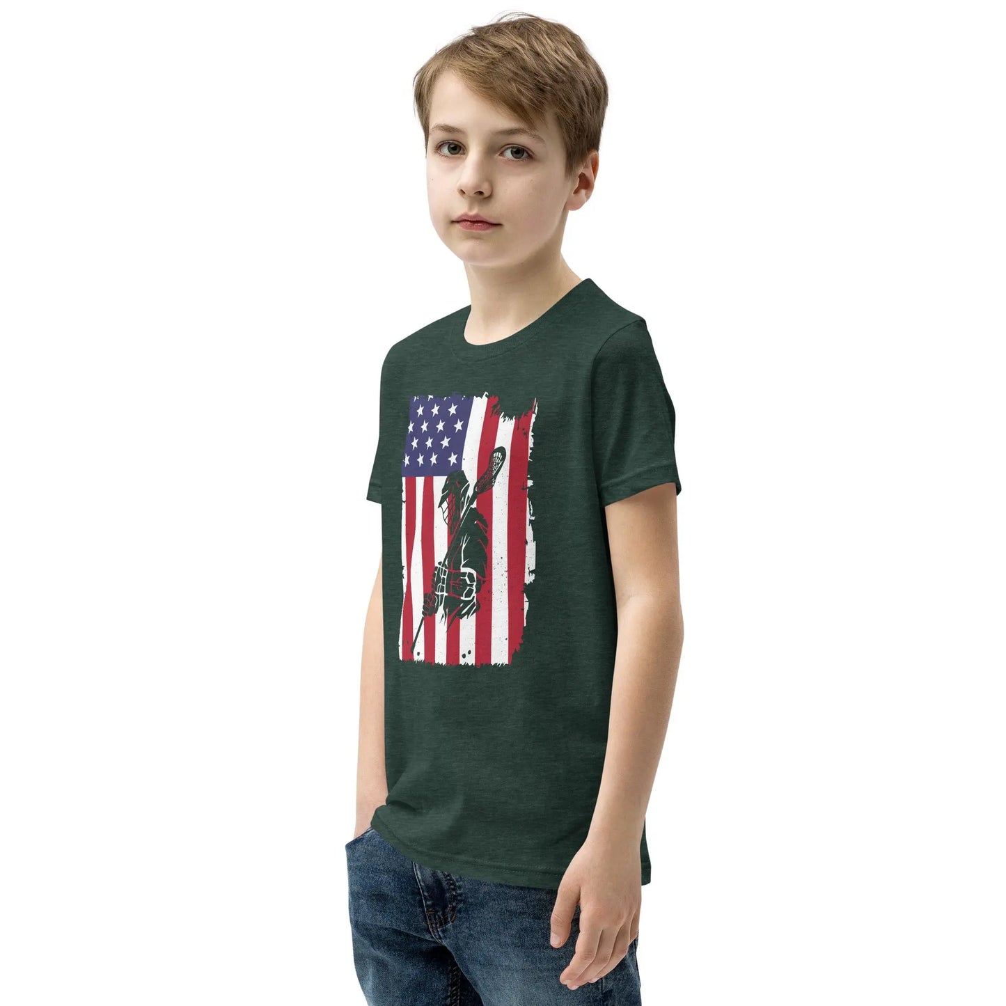 Youth All American Short Sleeve T-Shirt Coast 2 Coast Lax USA