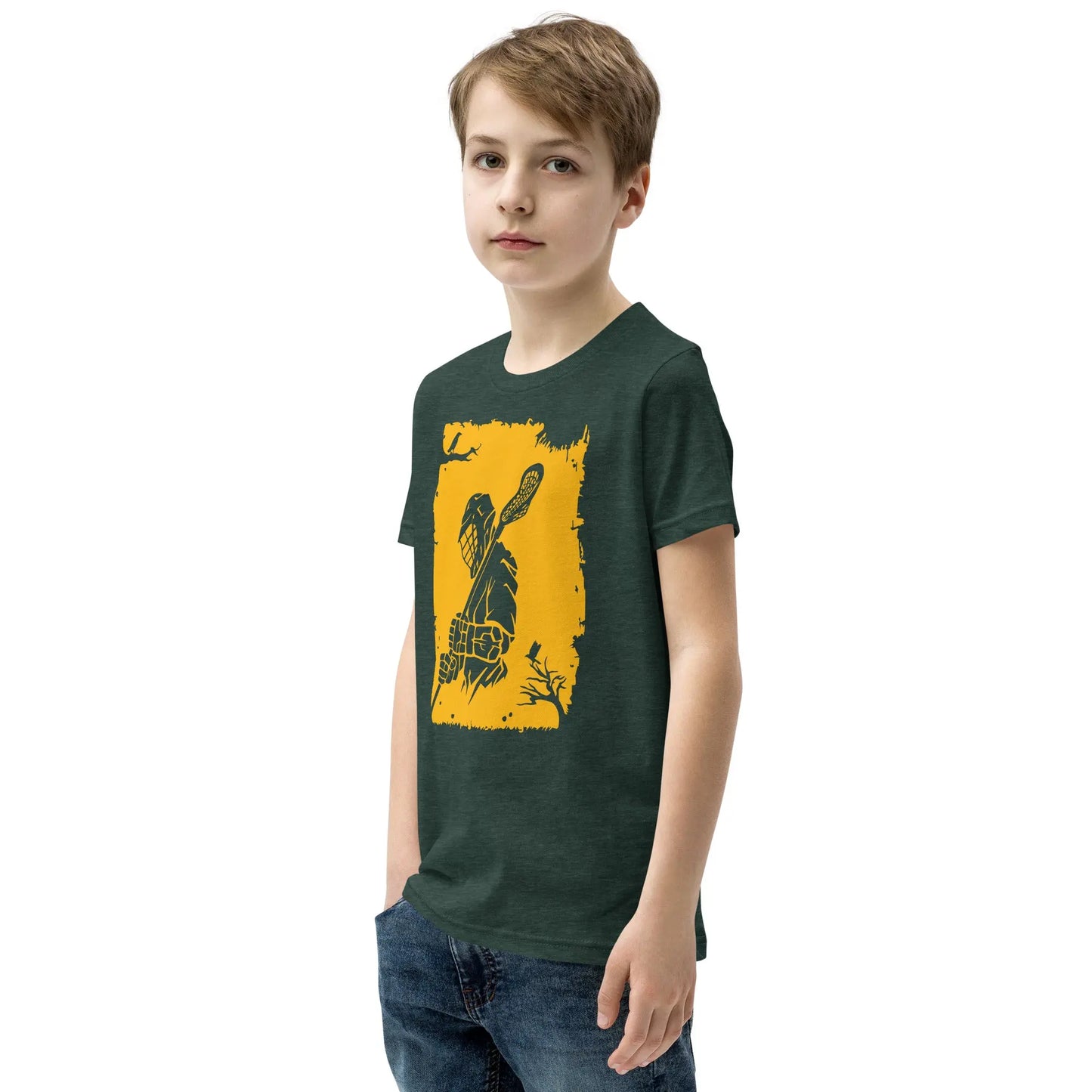 Youth Lax Player Short Sleeve T-Shirt Coast 2 Coast Lax USA