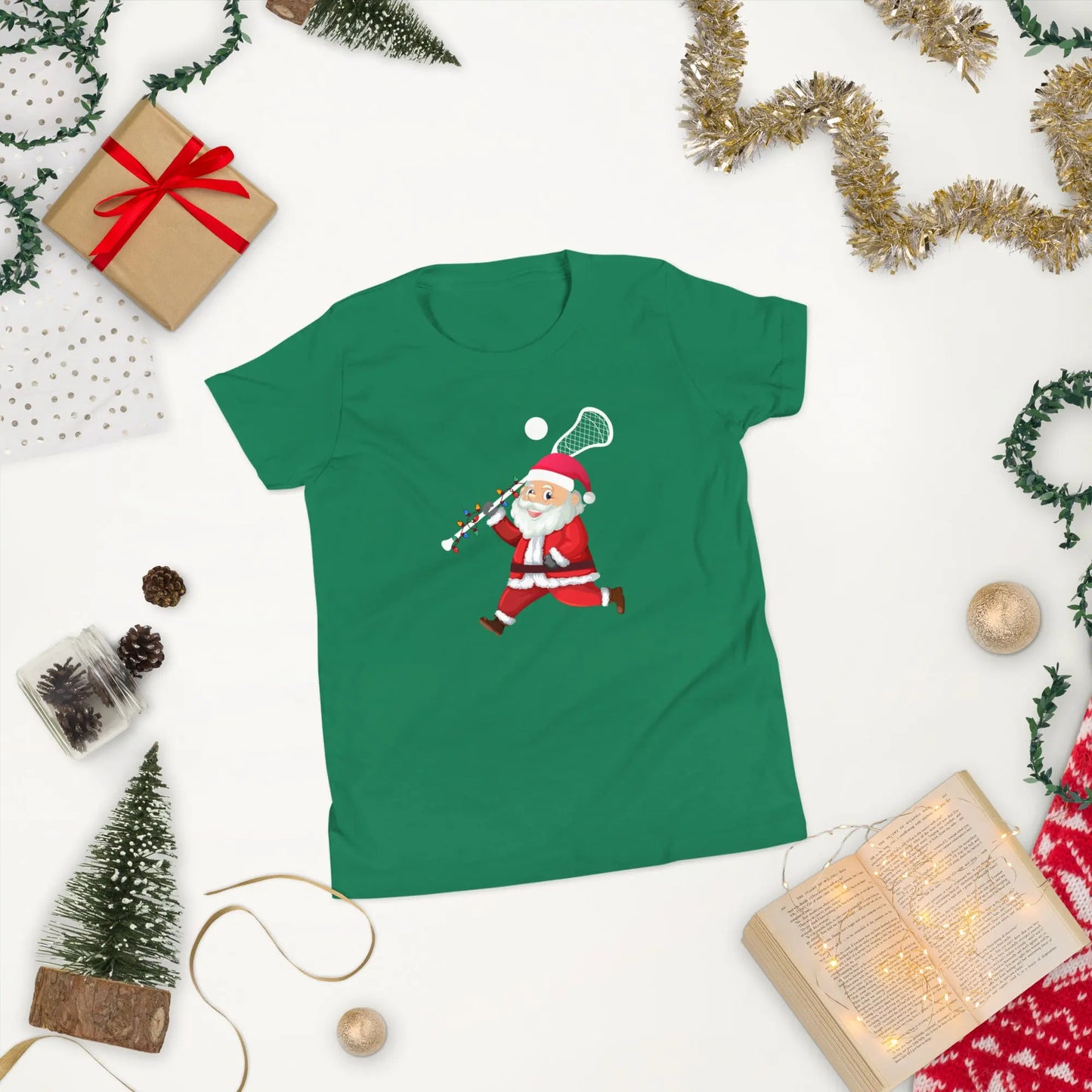 Youth Santa Short Sleeve T-Shirt Coast 2 Coast Lax USA