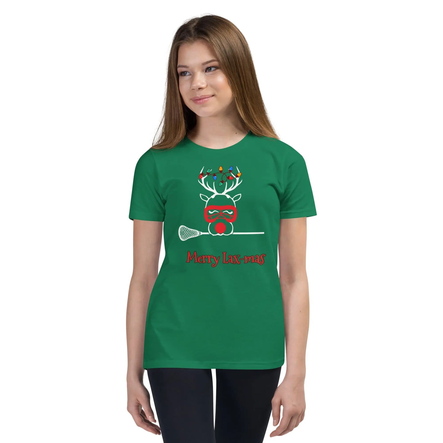 Youth Merry Lax-mas Short Sleeve T-Shirt Coast 2 Coast Lax USA