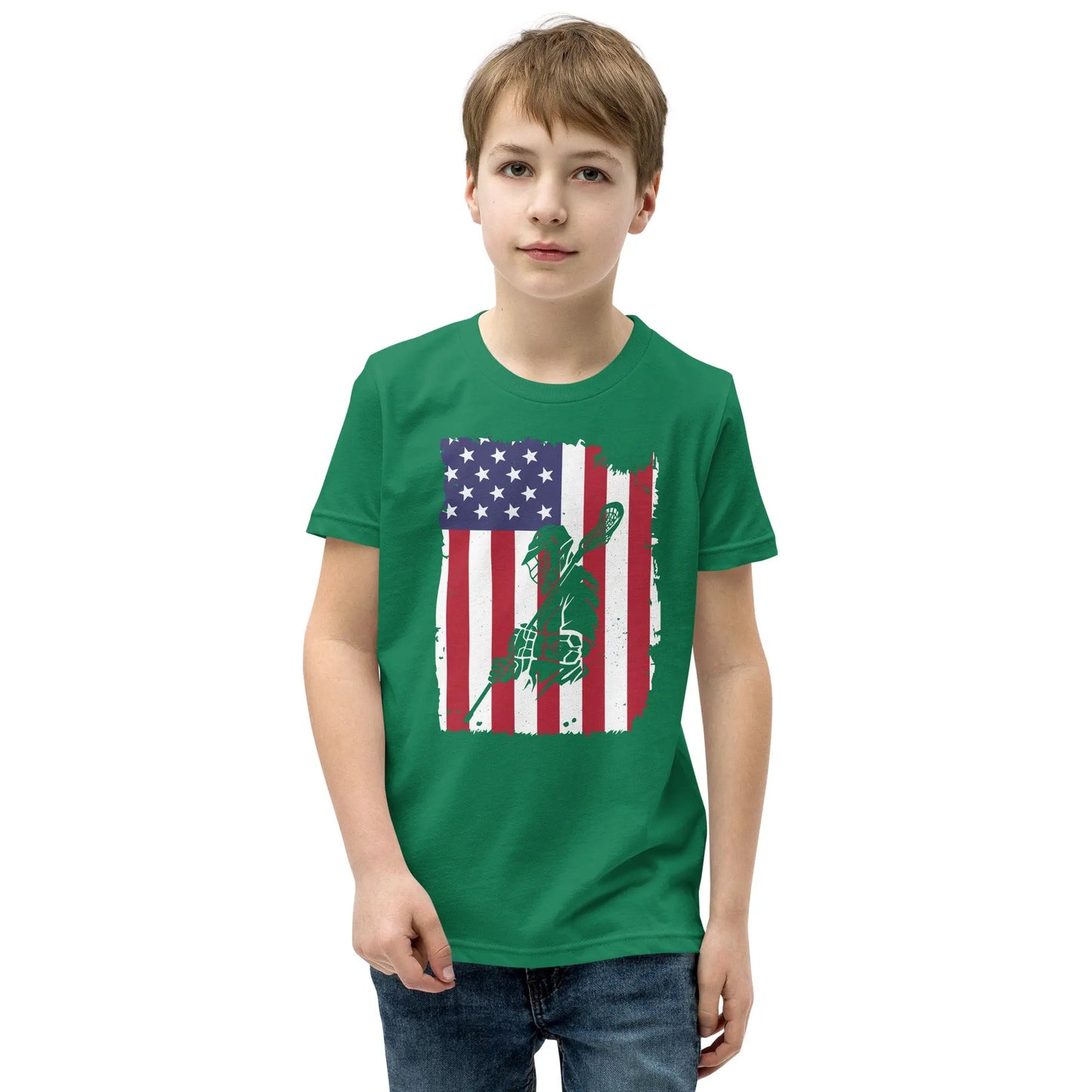 Youth All American Short Sleeve T-Shirt Coast 2 Coast Lax USA