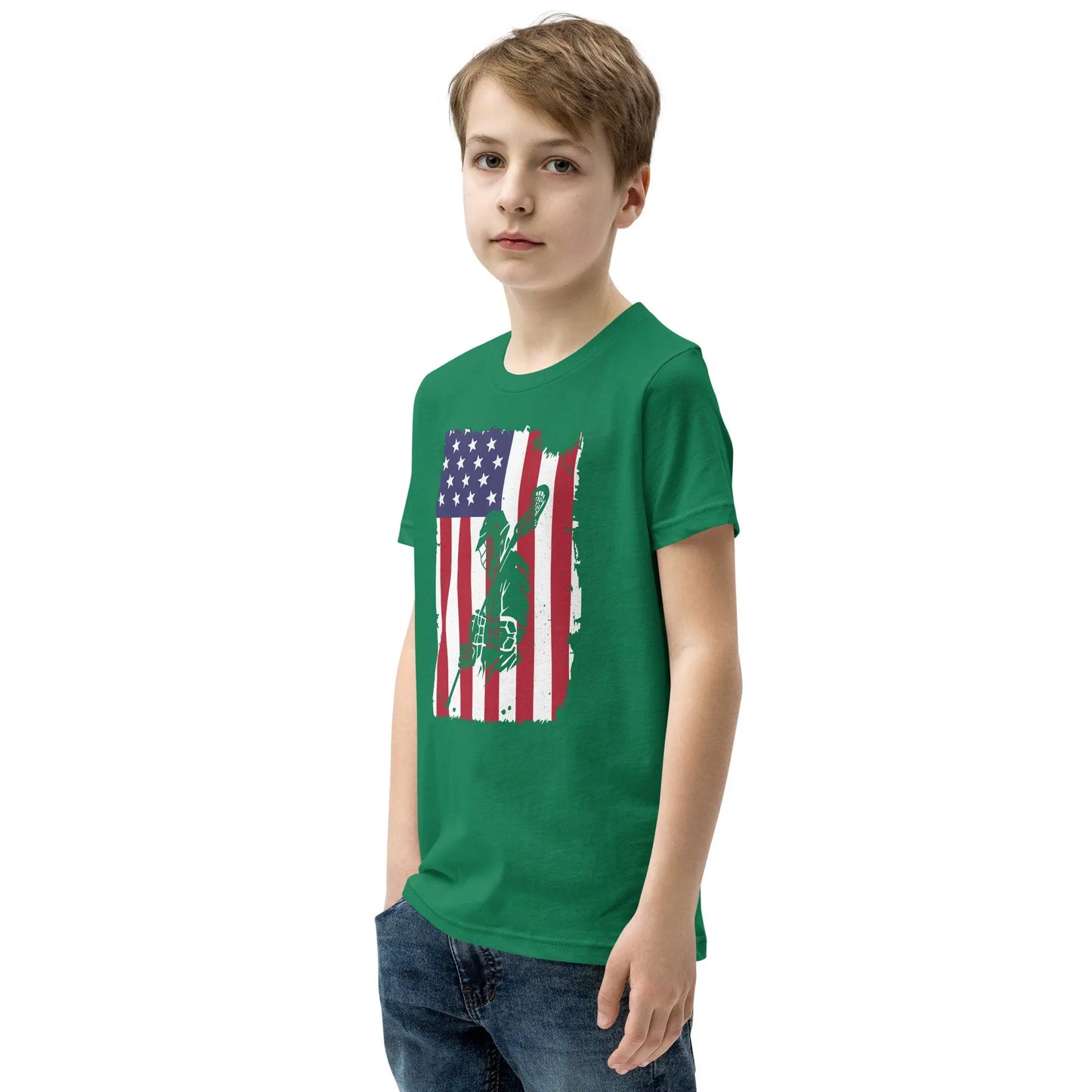 Youth All American Short Sleeve T-Shirt Coast 2 Coast Lax USA