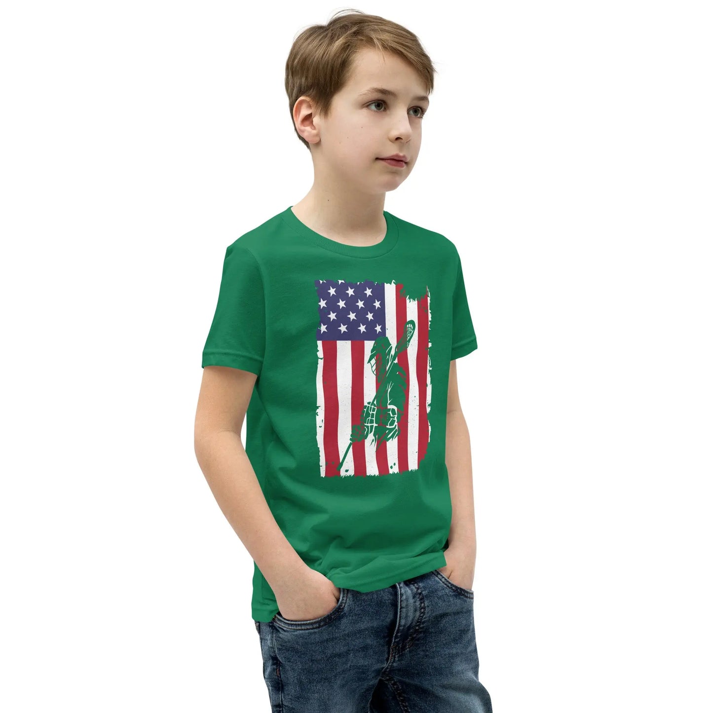 Youth All American Short Sleeve T-Shirt Coast 2 Coast Lax USA