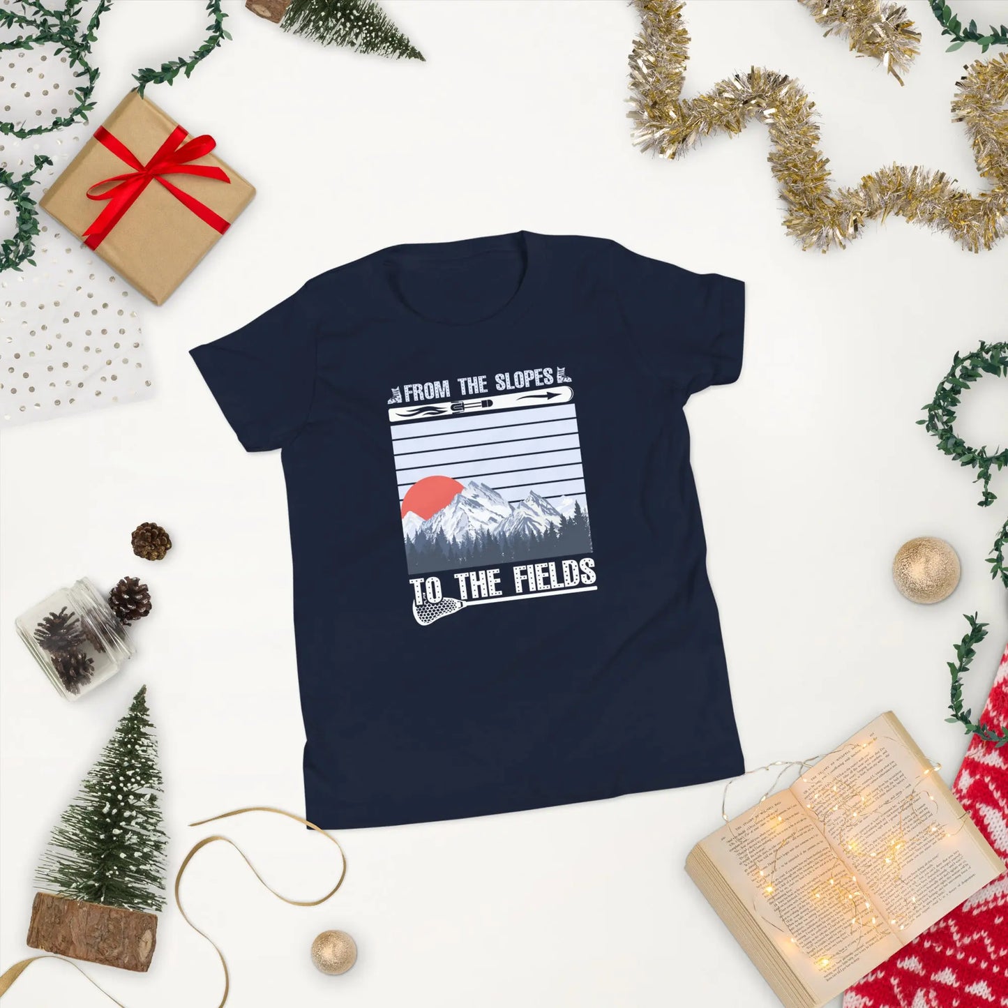 Youth Ski Short Sleeve T-Shirt Coast 2 Coast Lax USA