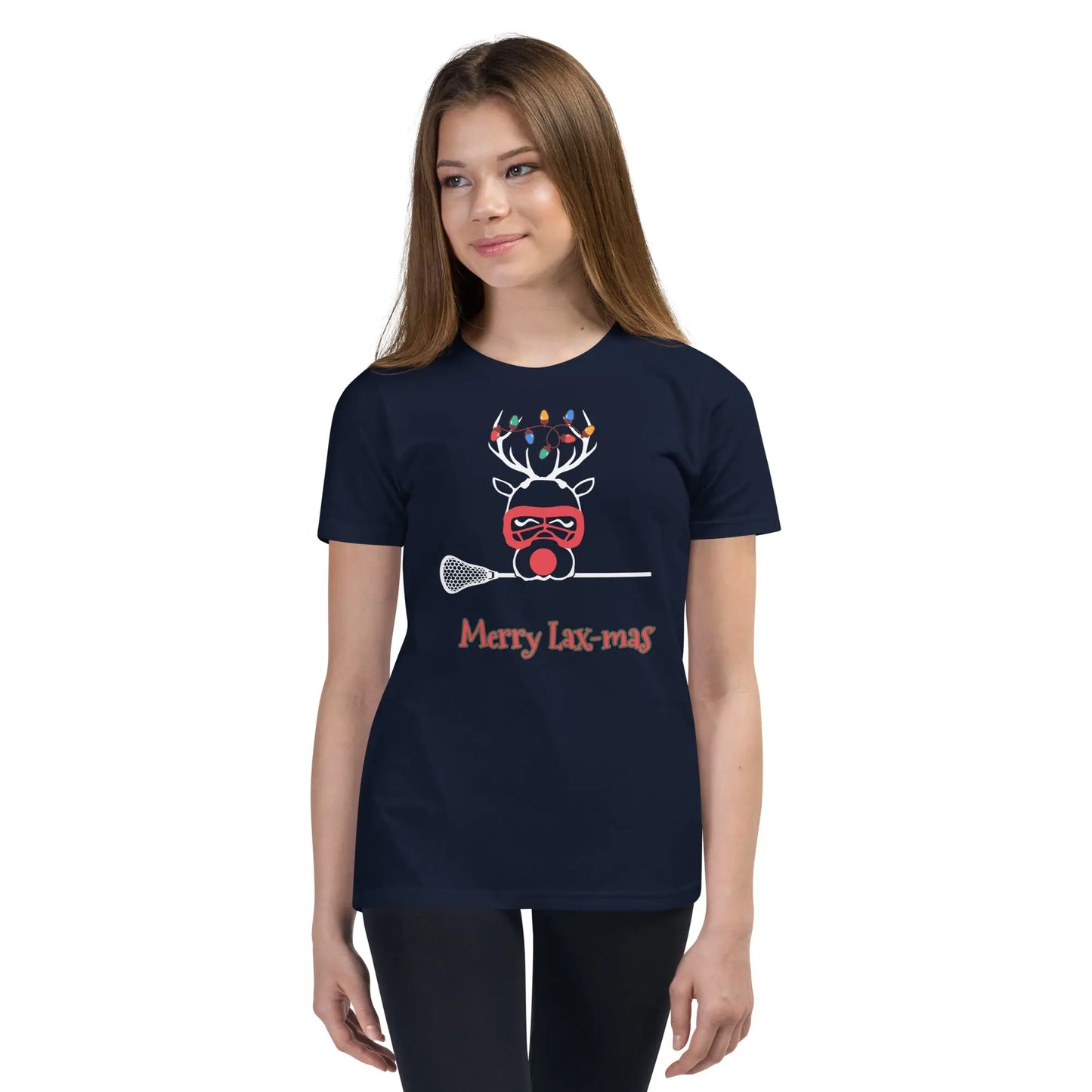 Youth Merry Lax-mas Short Sleeve T-Shirt Coast 2 Coast Lax USA
