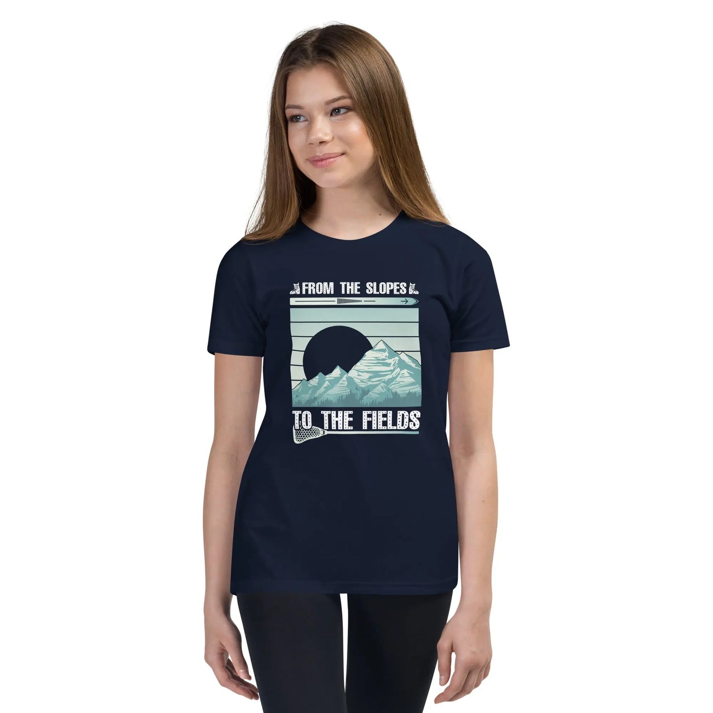 Youth Ski Lax Short Sleeve T-Shirt Coast 2 Coast Lax USA