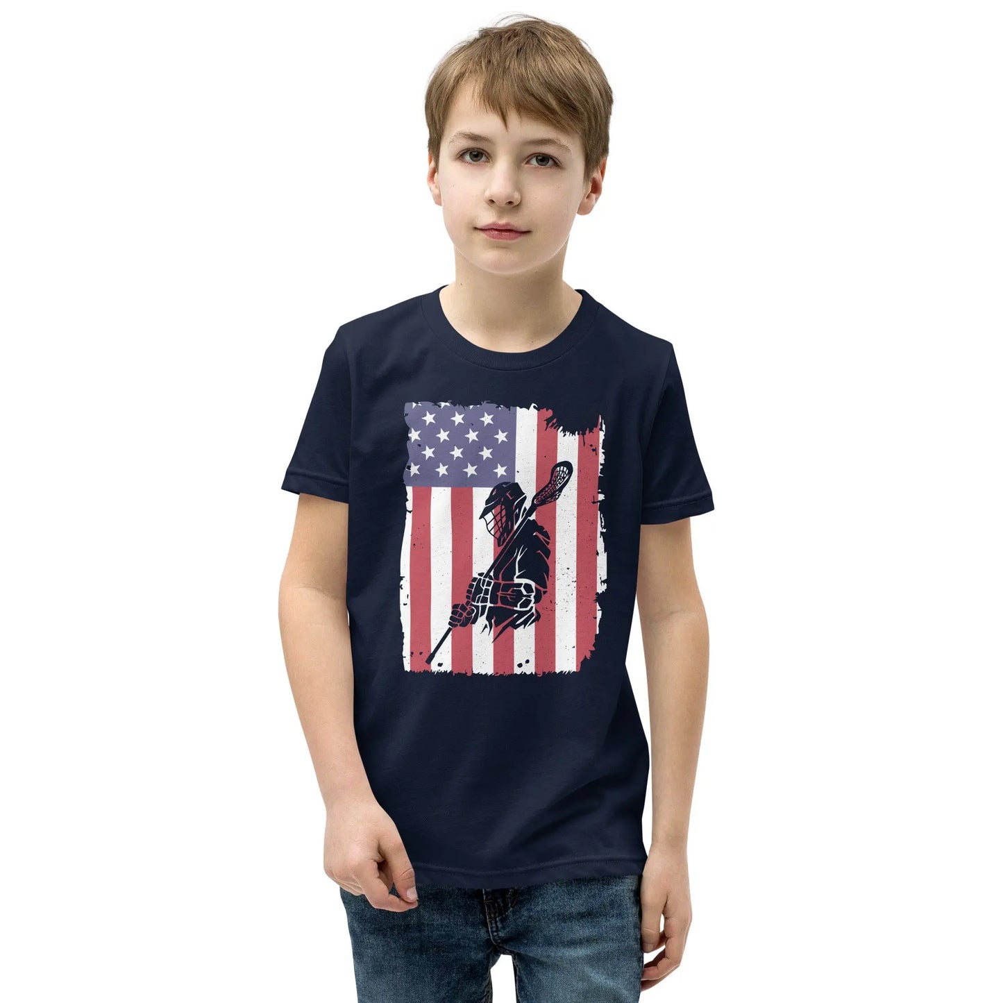 Youth All American Short Sleeve T-Shirt Coast 2 Coast Lax USA