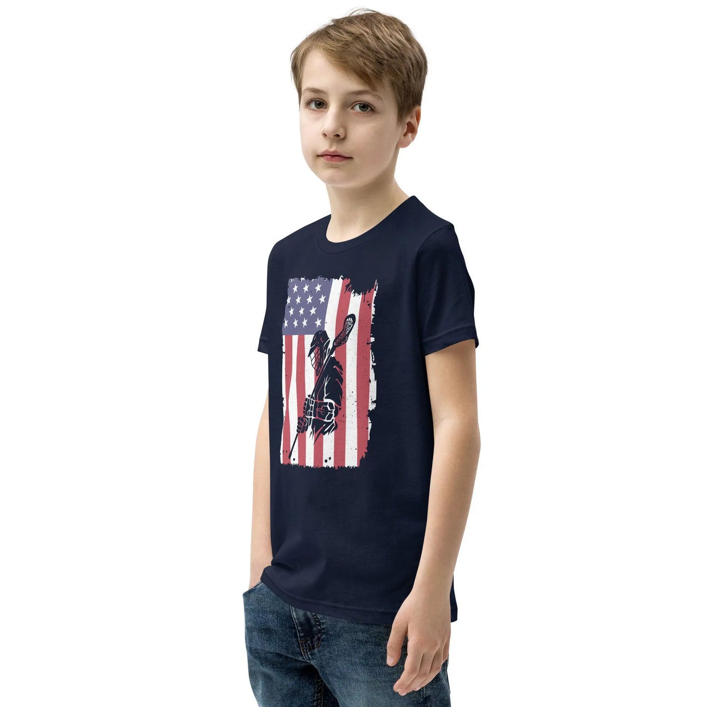 Youth All American Short Sleeve T-Shirt Coast 2 Coast Lax USA