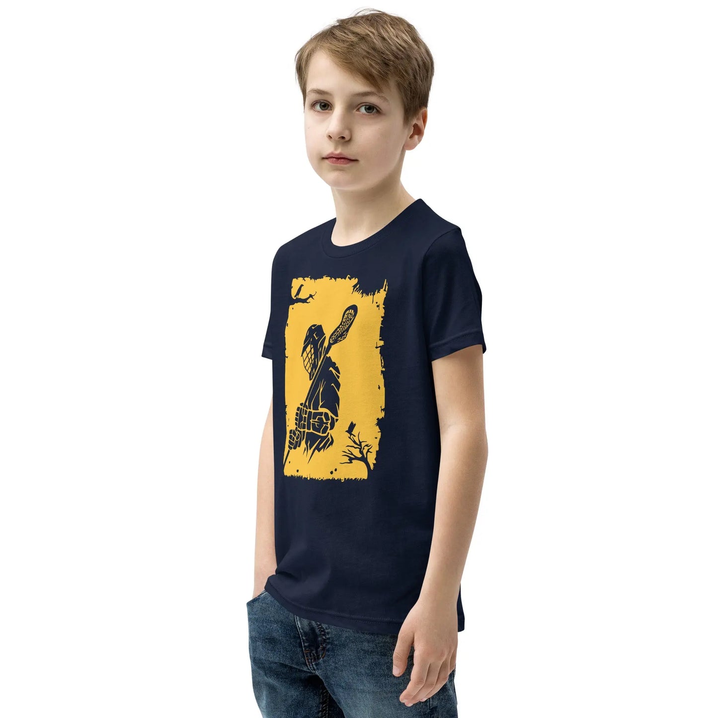 Youth Lax Player Short Sleeve T-Shirt Coast 2 Coast Lax USA