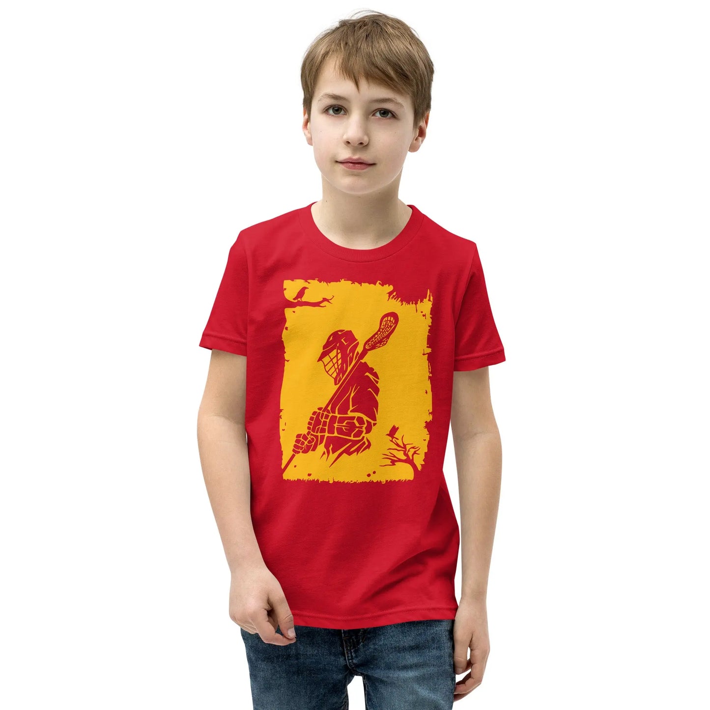 Youth Lax Player Short Sleeve T-Shirt Coast 2 Coast Lax USA