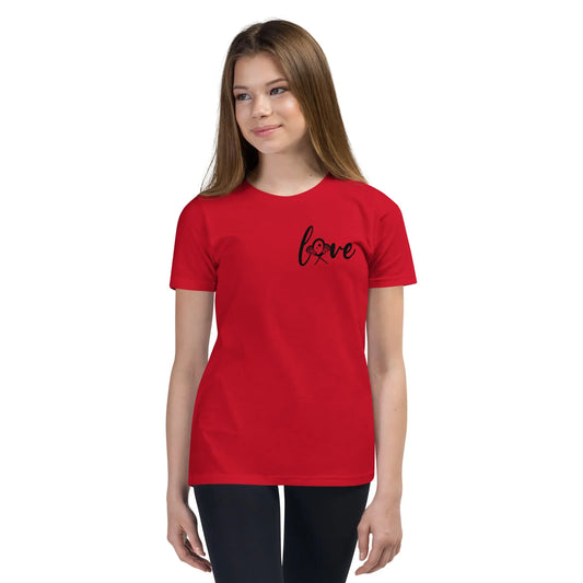 Youth Love Short Sleeve T-Shirt Coast 2 Coast Lax USA