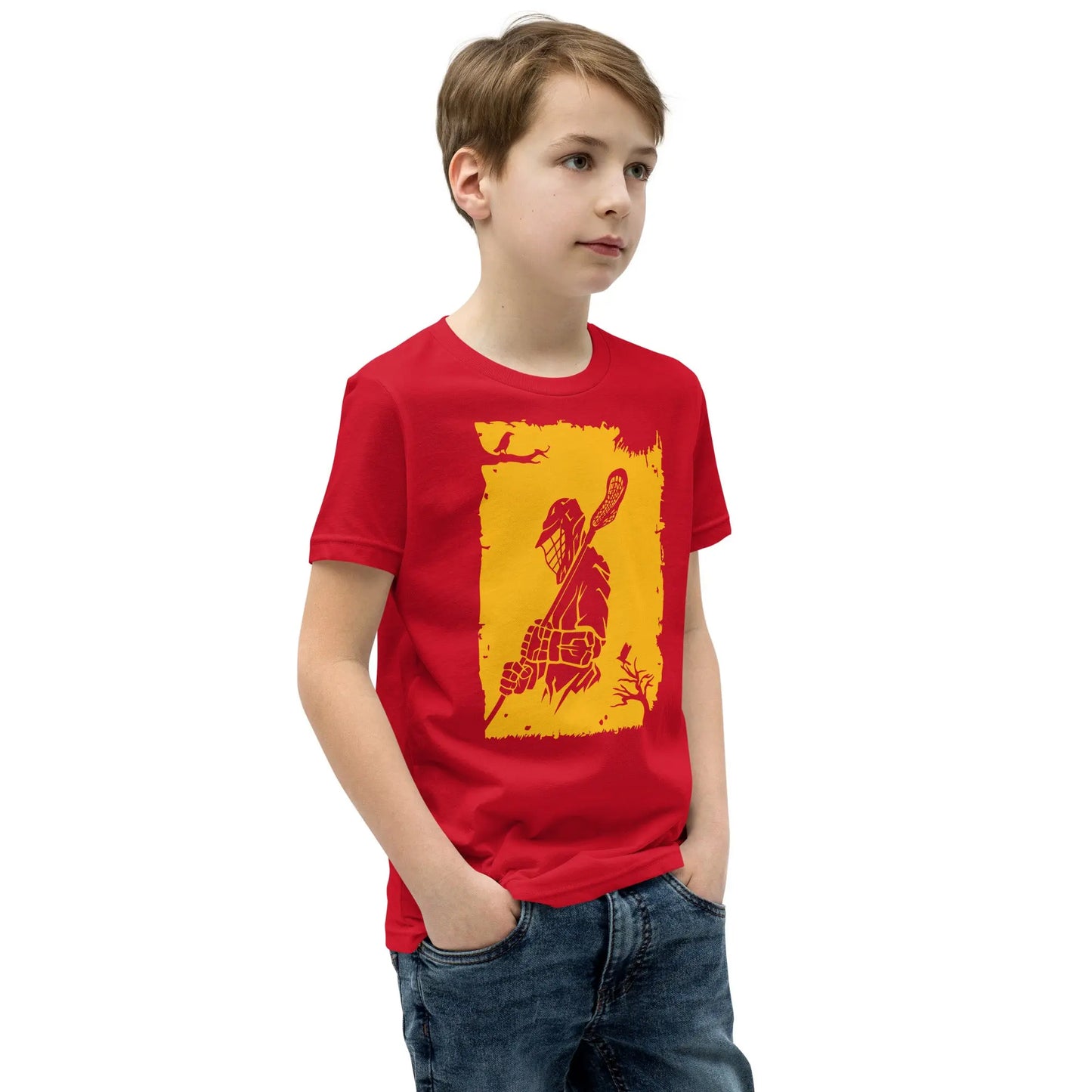 Youth Lax Player Short Sleeve T-Shirt Coast 2 Coast Lax USA