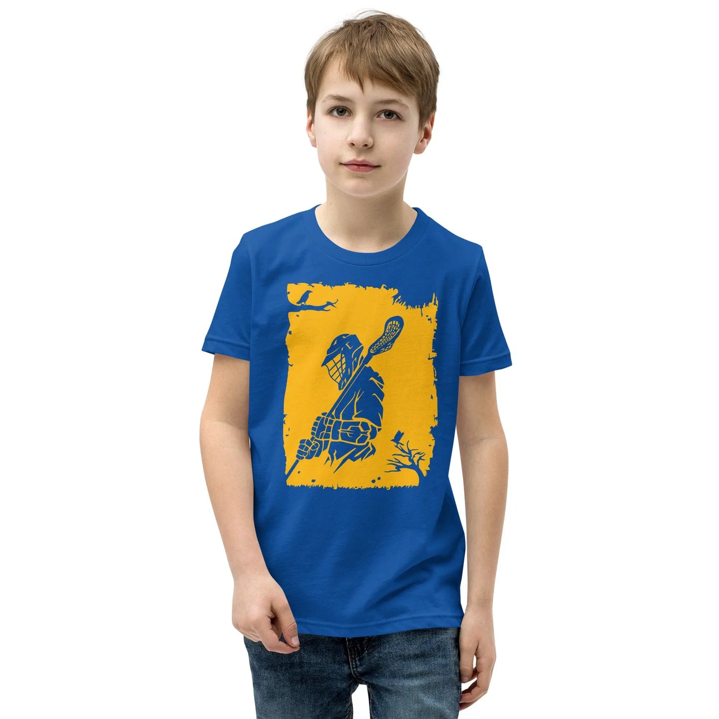 Youth Lax Player Short Sleeve T-Shirt Coast 2 Coast Lax USA