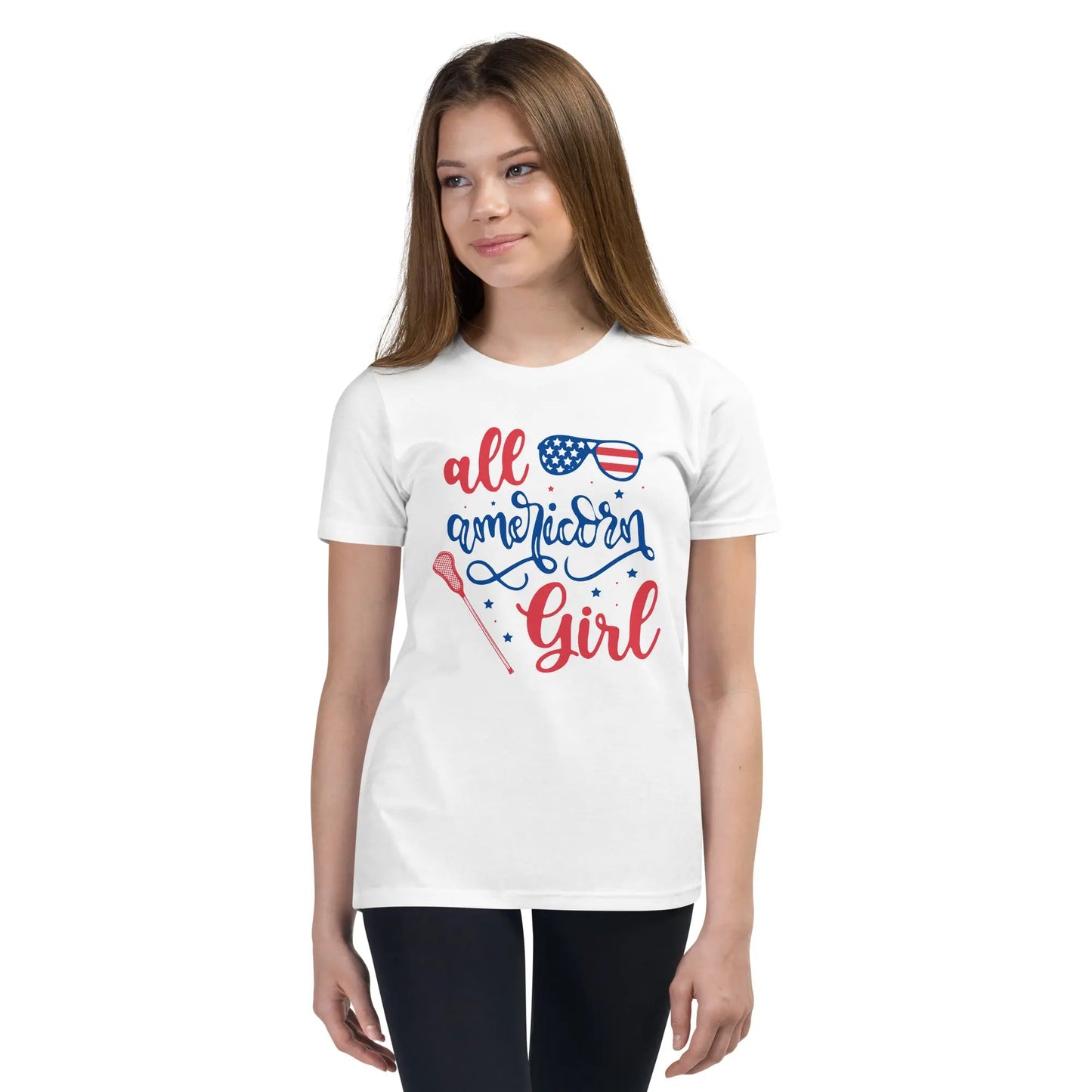 All American Girl Short Sleeve T-Shirt Coast 2 Coast Lax USA