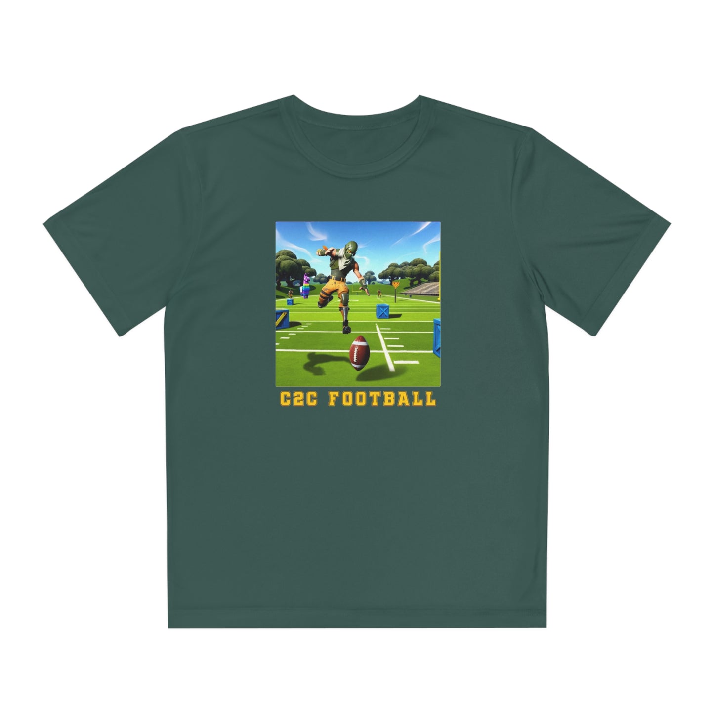 Football Gamer Youth Moisture-Wicking  Tee