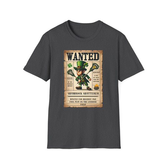 Wanted Shamrock Shatterer T-Shirt Printify