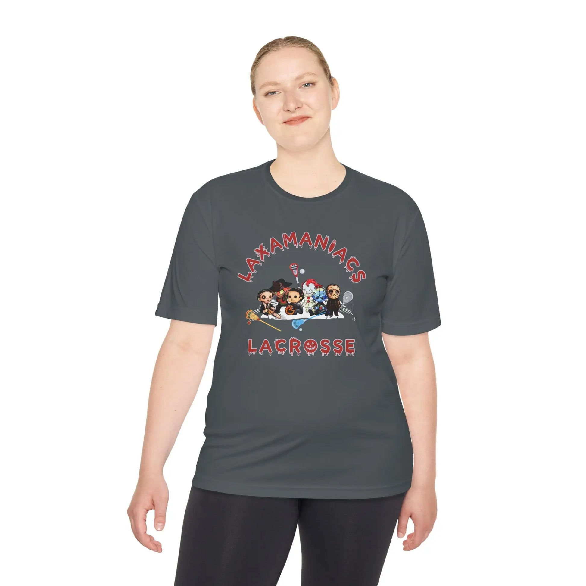 Halloween Lacrosse Club Unisex Moisture Wicking Tee Printify