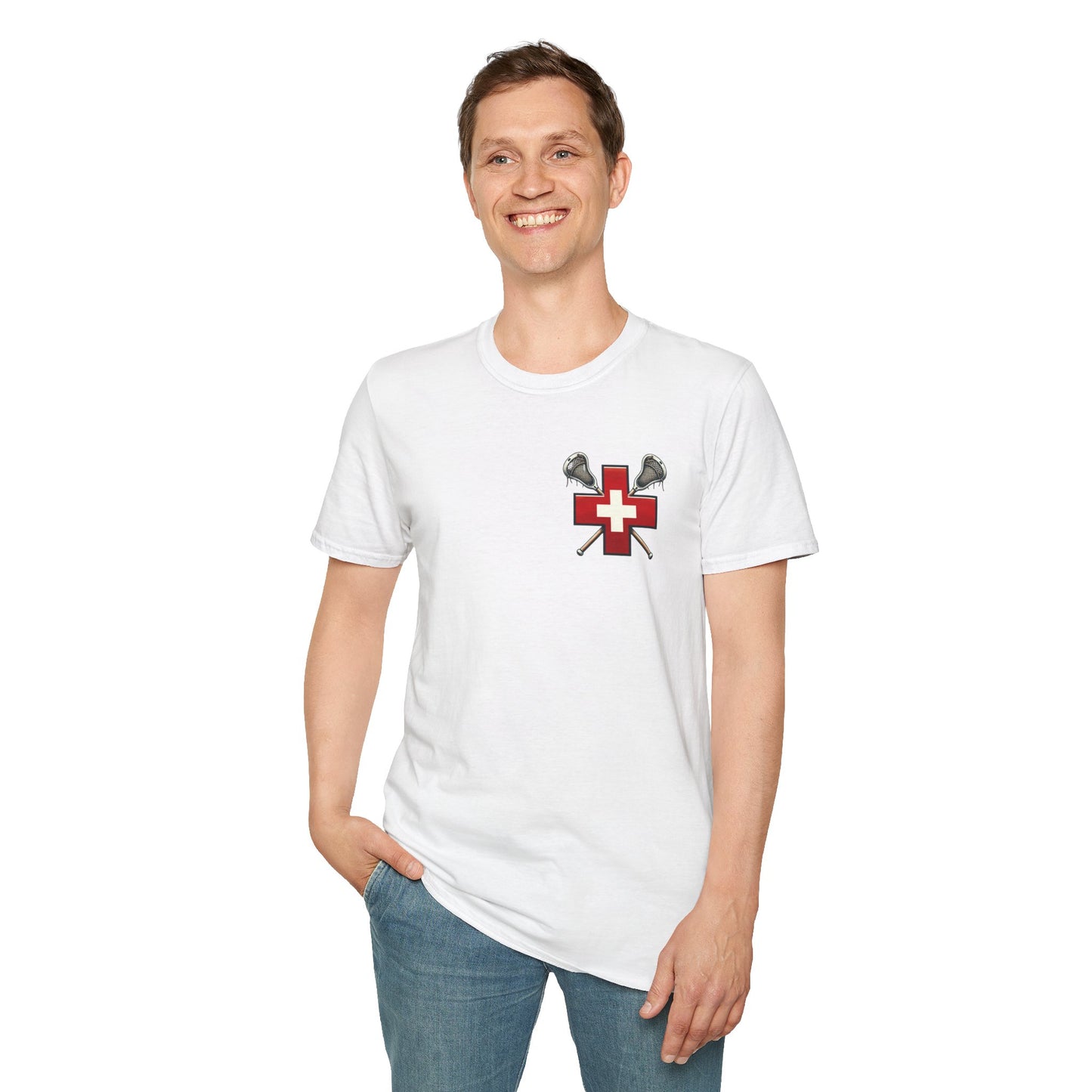 Red White and Bruised Unisex Softstyle T-Shirt