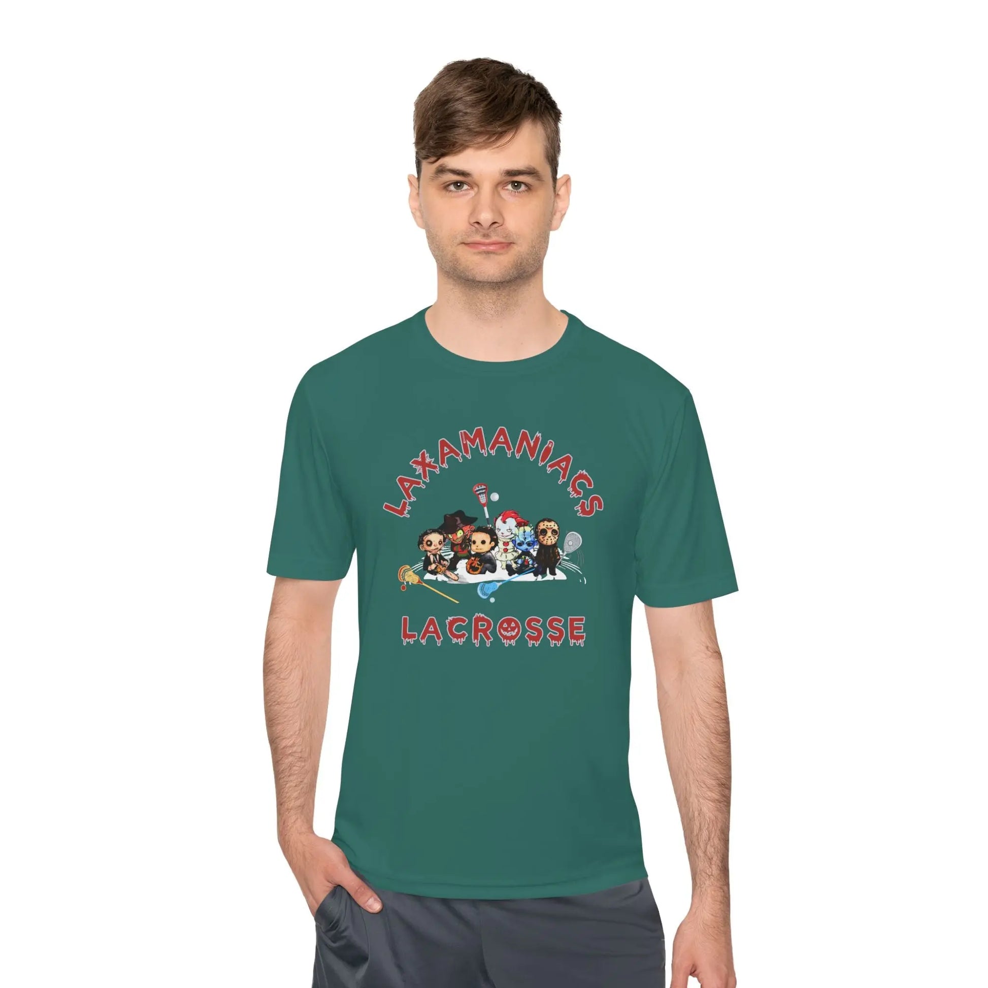 Halloween Lacrosse Club Unisex Moisture Wicking Tee Printify
