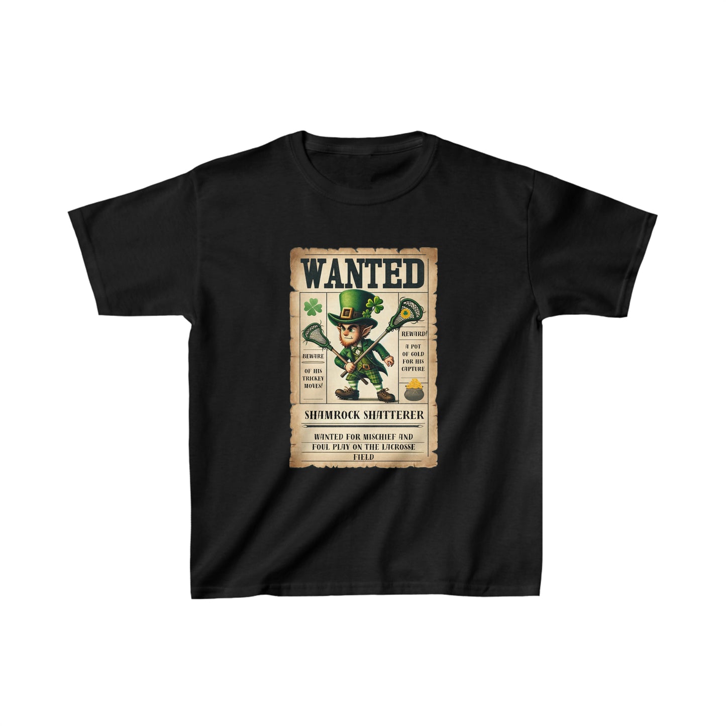 Wanted Shamrock Shatterer Youth Tee