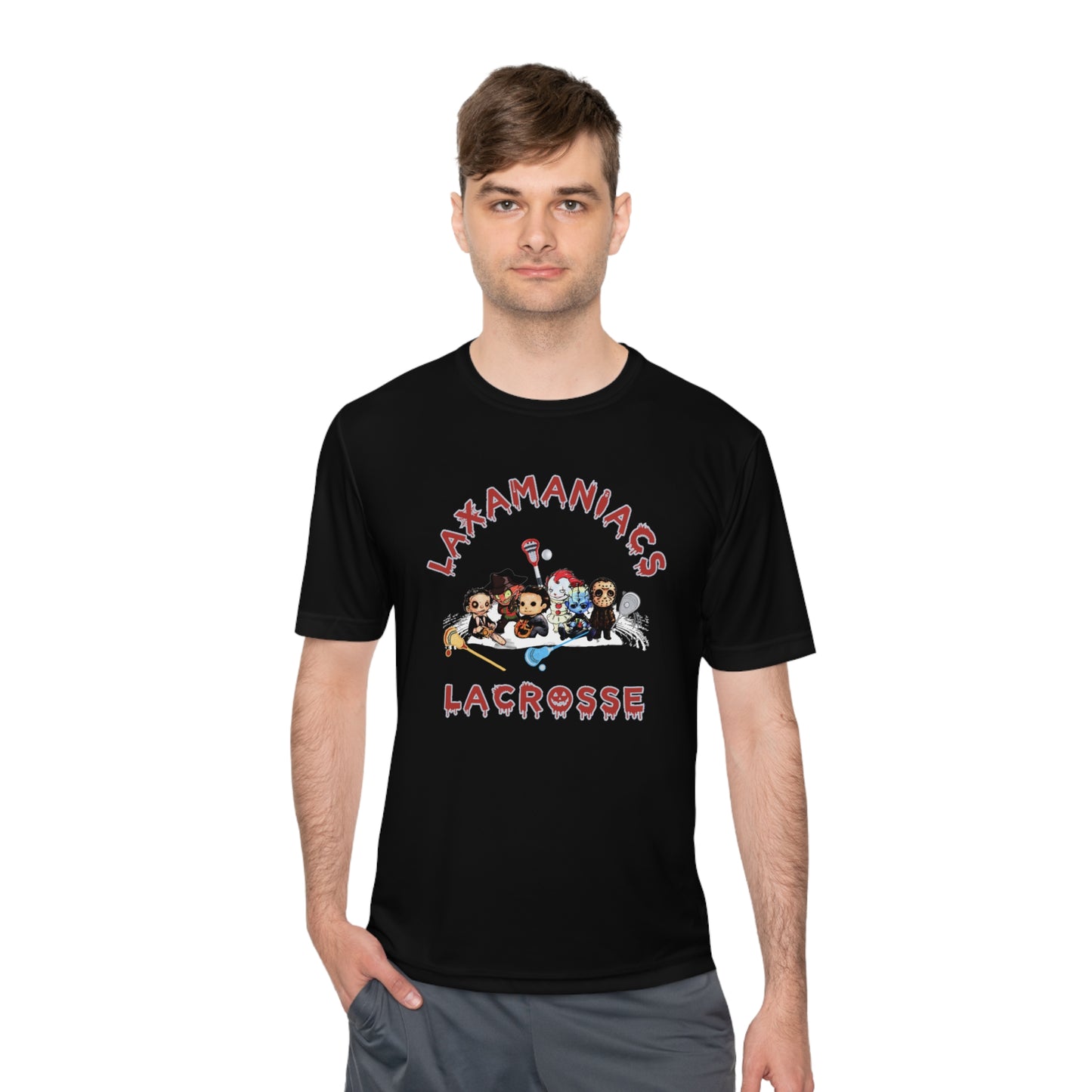 Halloween Lacrosse Club Unisex Moisture Wicking Tee