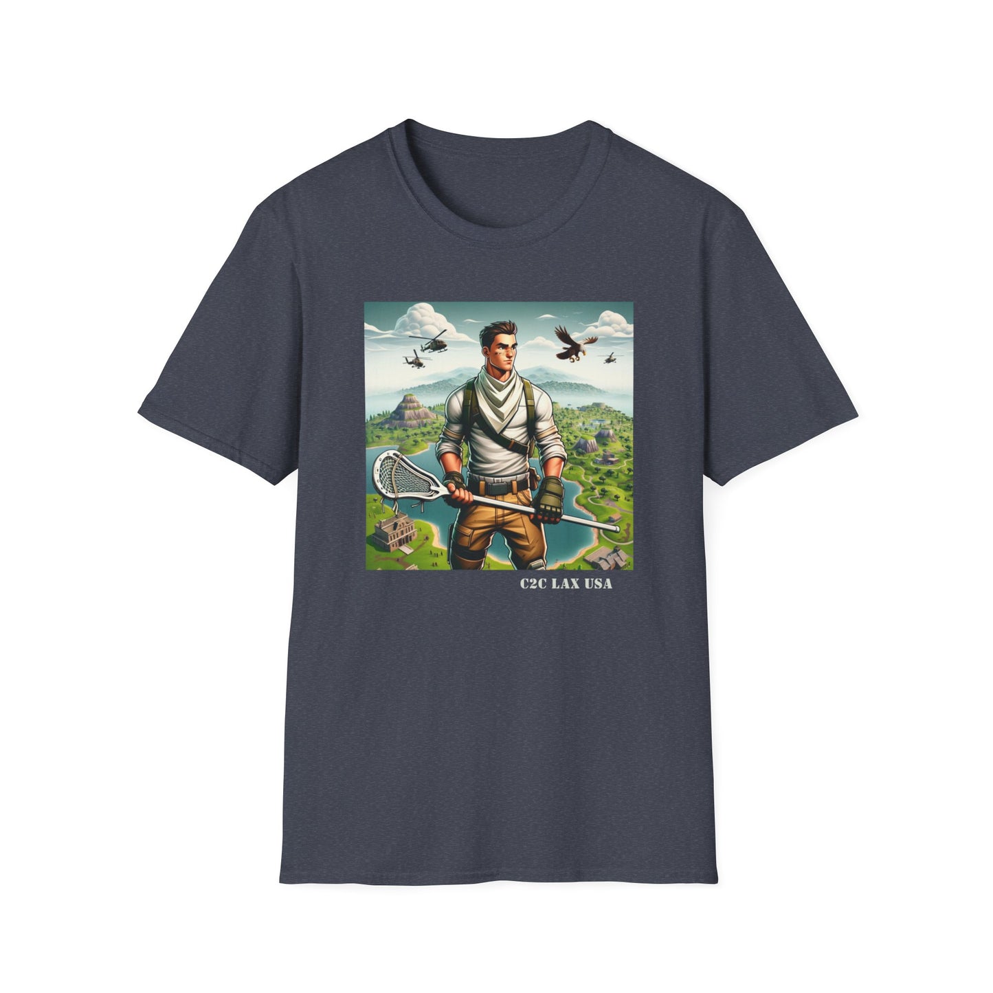 Military Lacrosse Cotton Unisex Softstyle T-Shirt