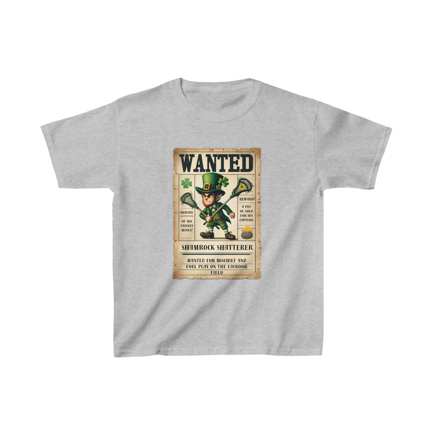 Wanted Shamrock Shatterer Youth Tee