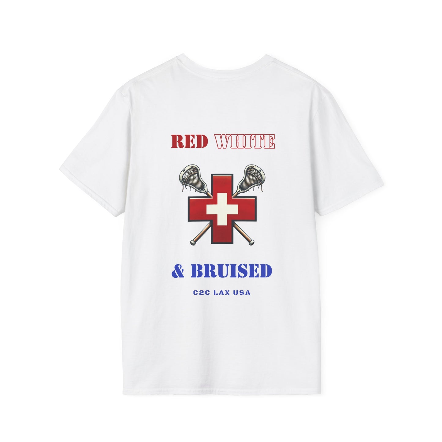 Red White and Bruised Unisex Softstyle T-Shirt