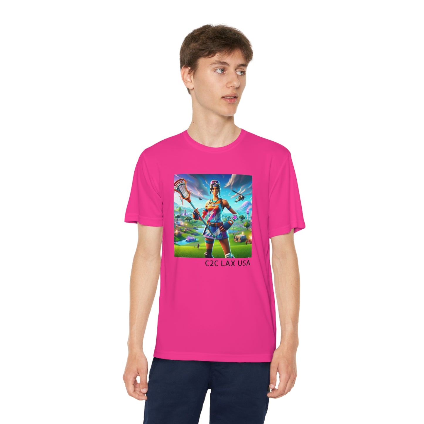 Video Game Lacrosse Youth Tee