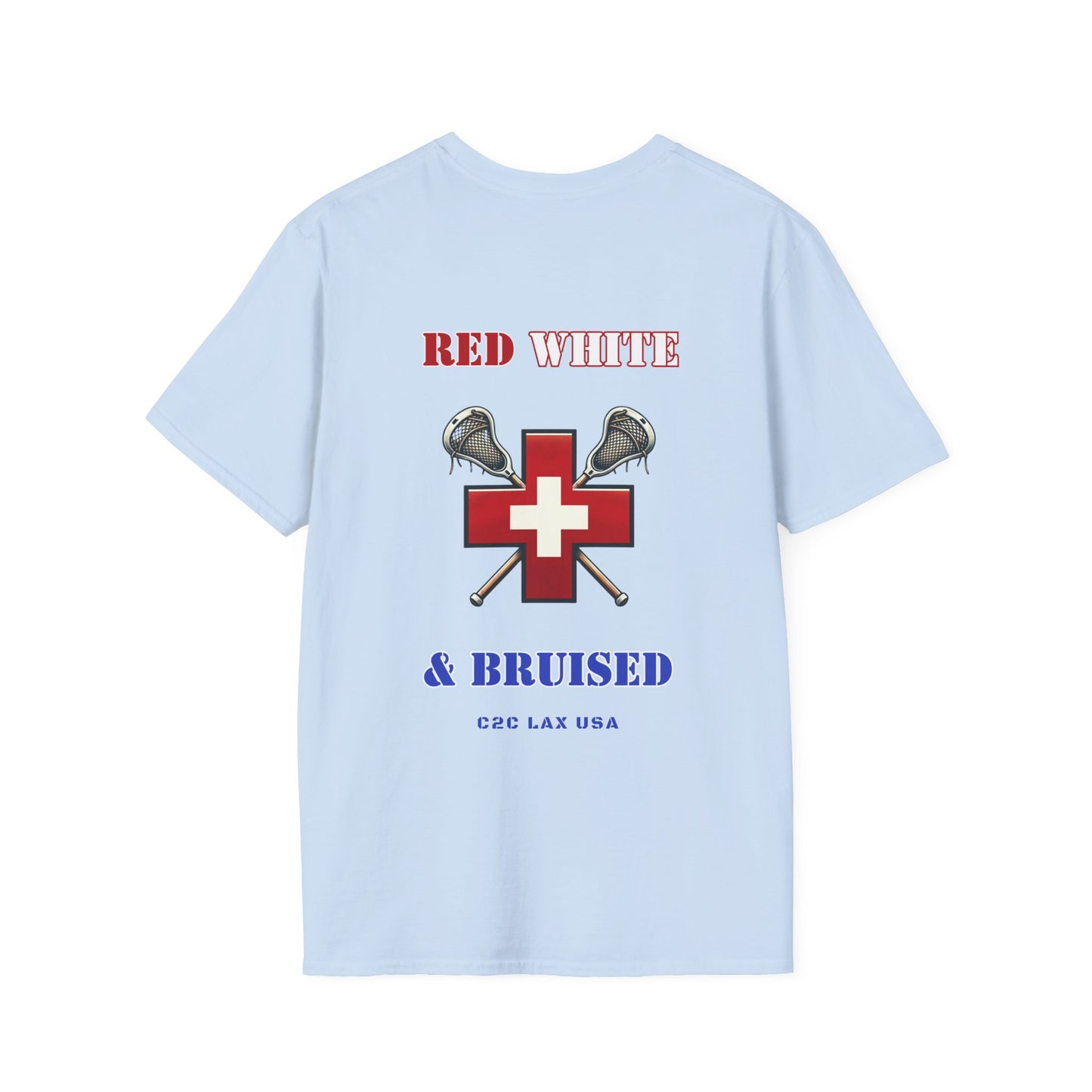 Red White and Bruised Unisex Softstyle T-Shirt