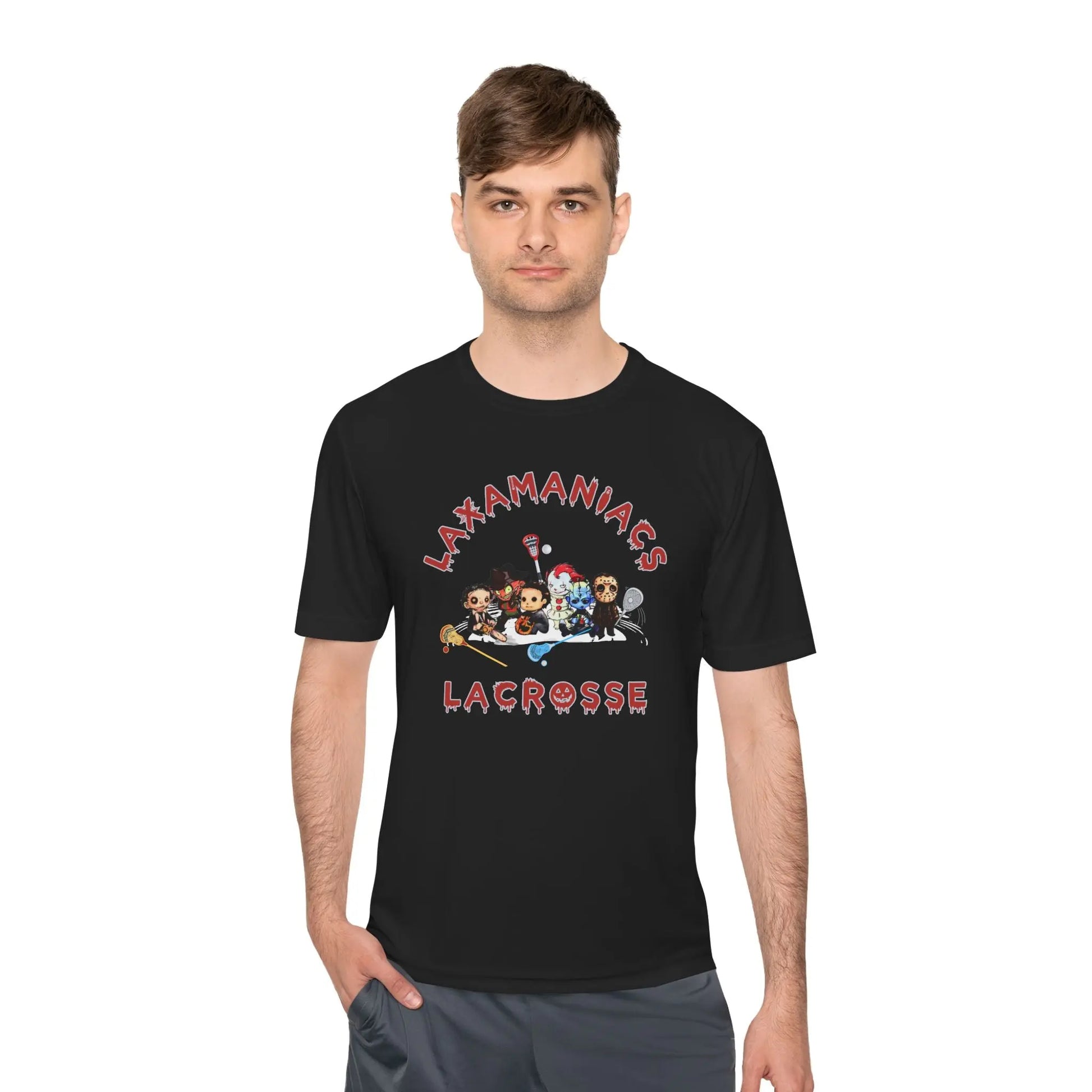 Halloween Lacrosse Club Unisex Moisture Wicking Tee Printify