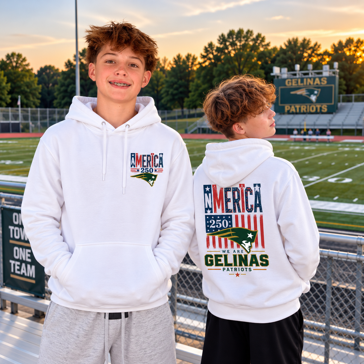 Gelinas Patriots America 250 Team Spirit Hoodie