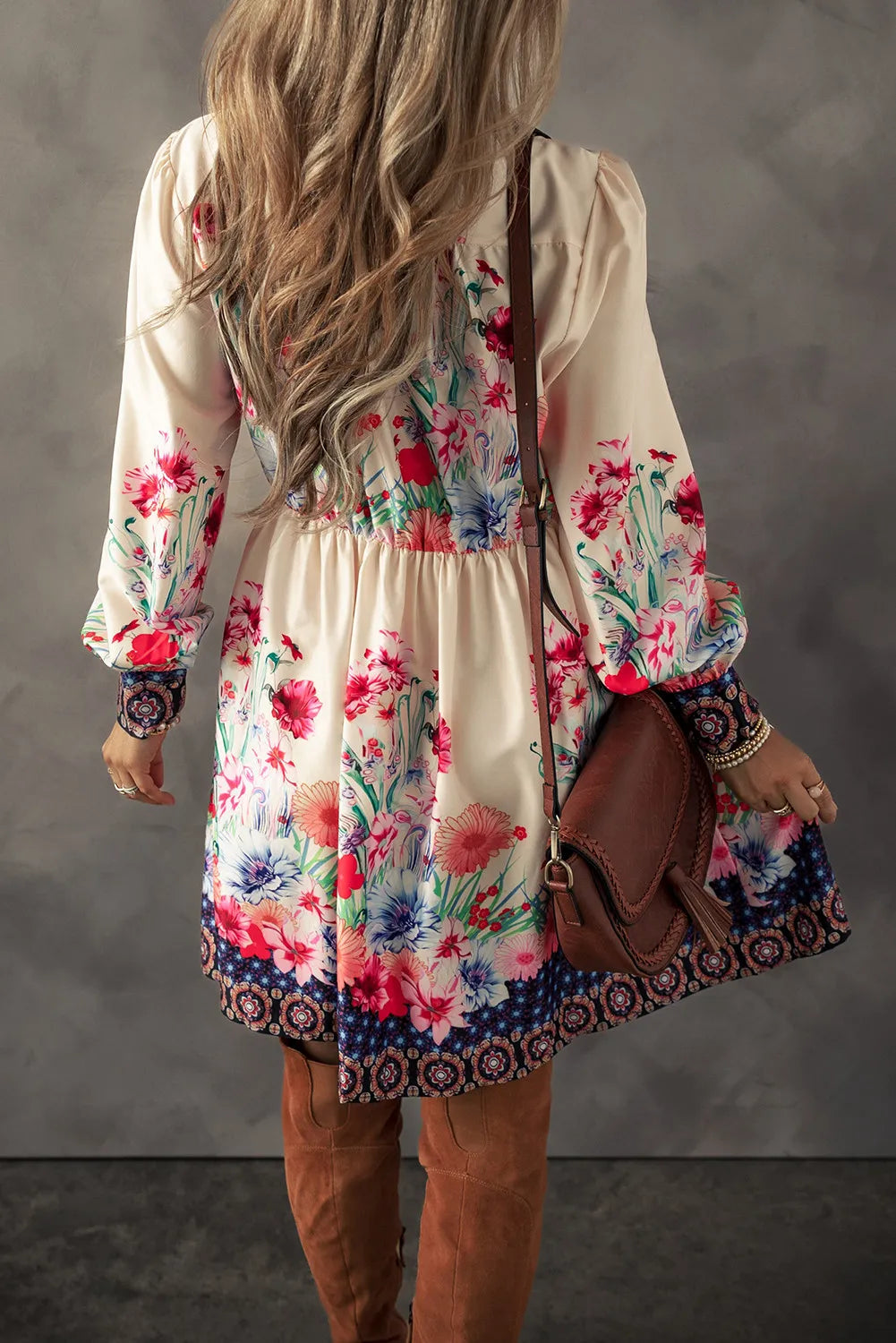 Flower Button Down Lantern Sleeve Dress Coast 2 Coast Lax USA Flower Button Down Lantern Sleeve Dress Coast 2 Coast Lax USA