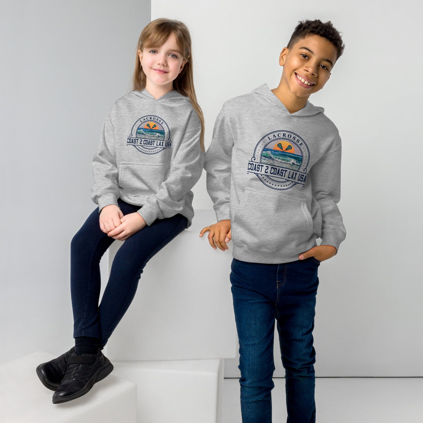 Kids C2C Logo fleece hoodie