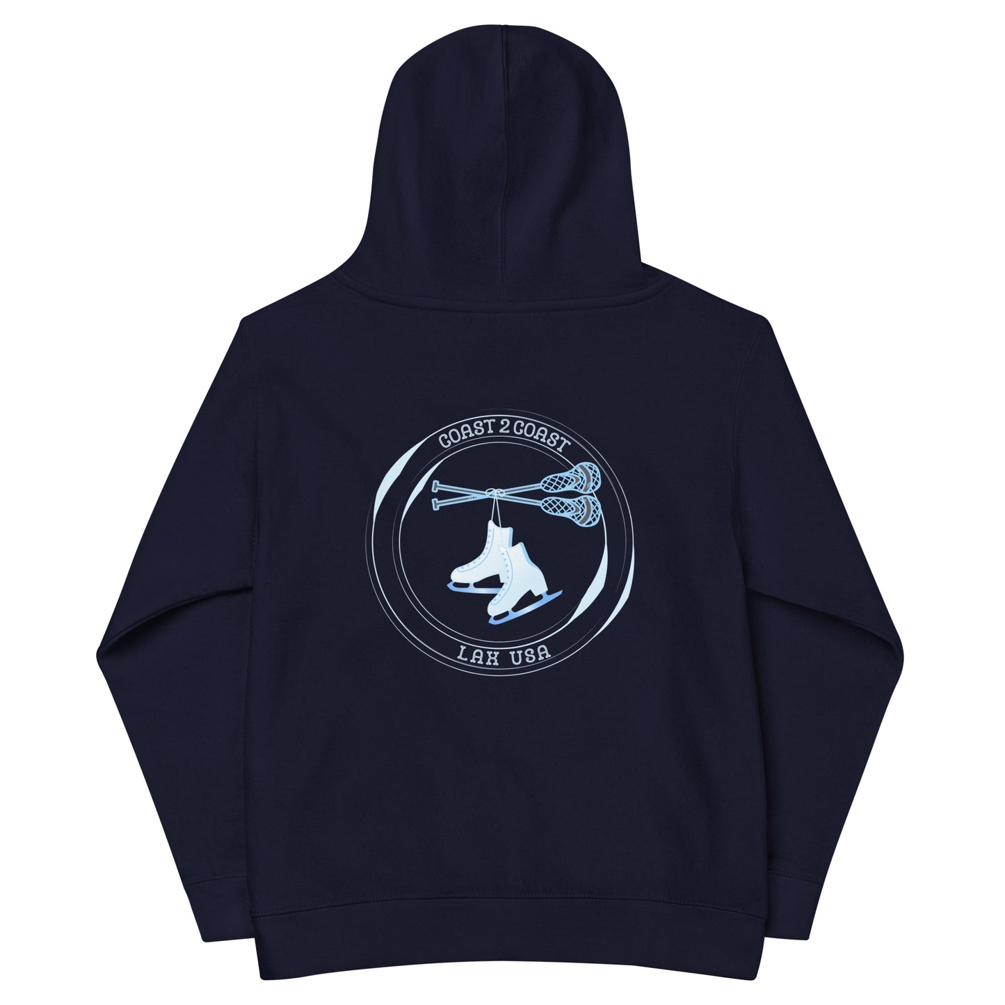 Ice Skate Lax Kids fleece hoodie