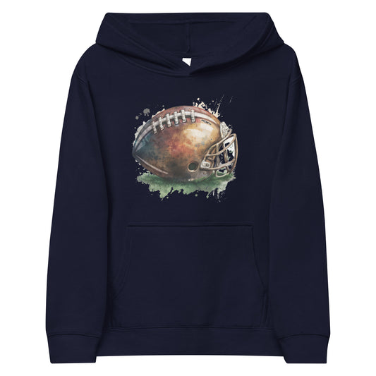 Kids Football Paint fleece hoodie