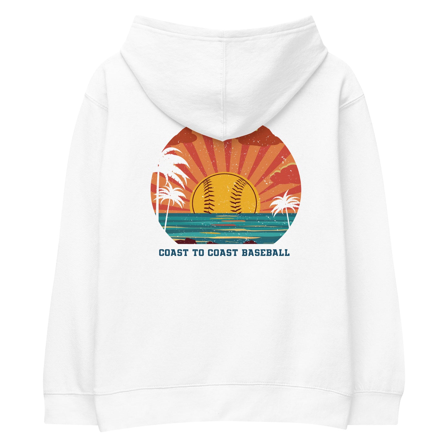 Kids Coastal Baseball fleece hoodie