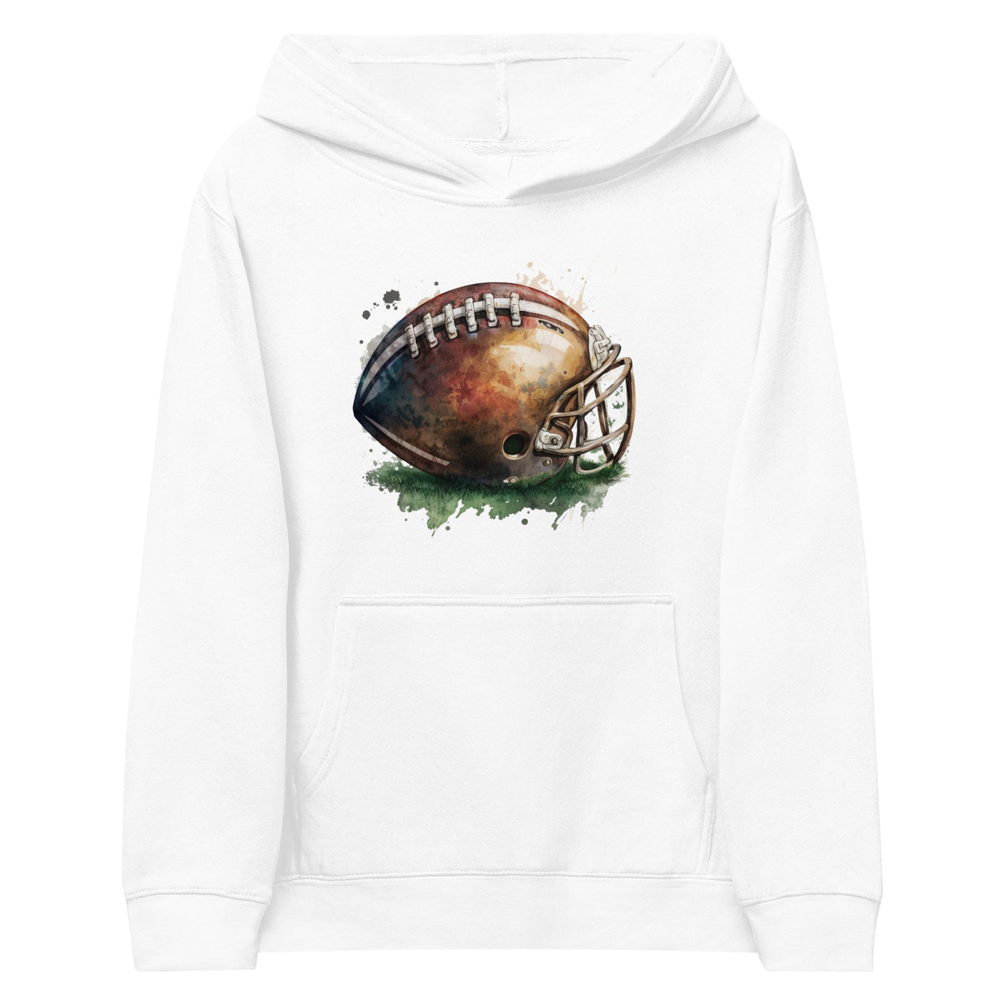 Kids Football Paint fleece hoodie