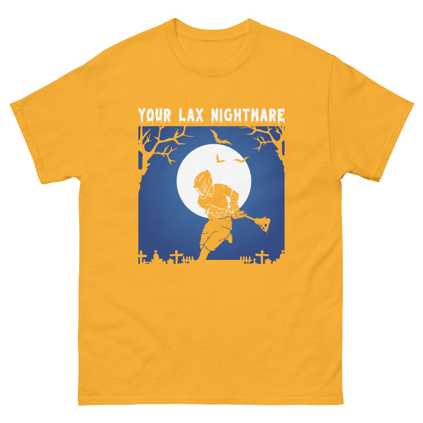 Halloween Lacrosse Nightmare Men's classic tee