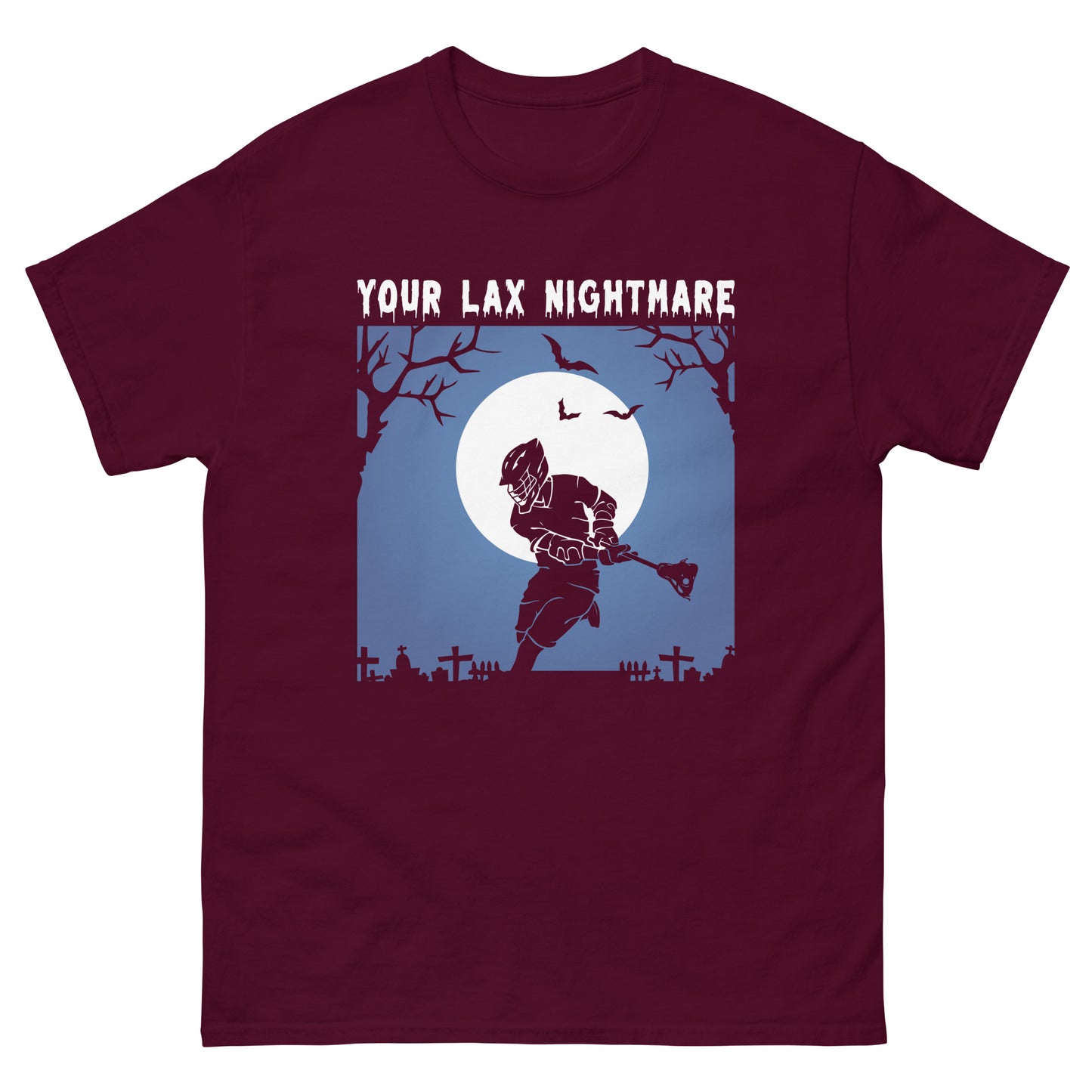 Halloween Lacrosse Nightmare Men's classic tee