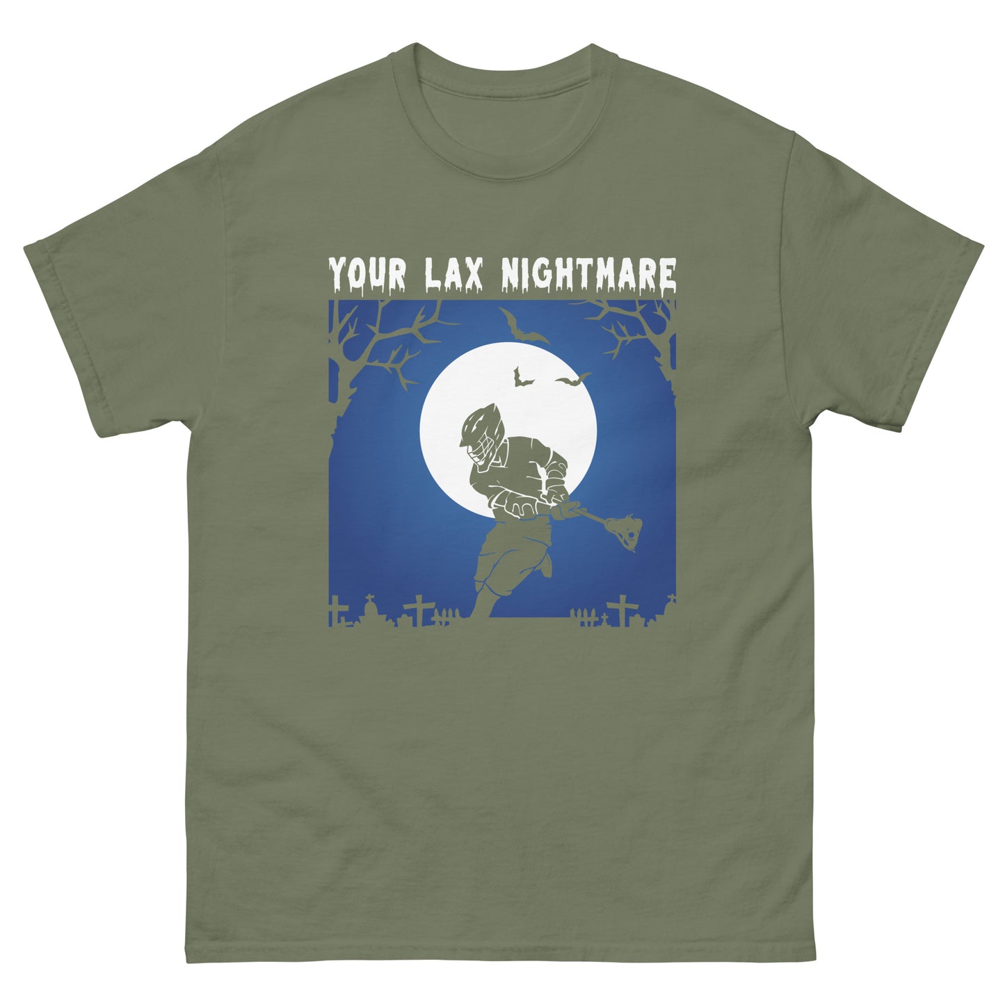 Halloween Lacrosse Nightmare Men's classic tee