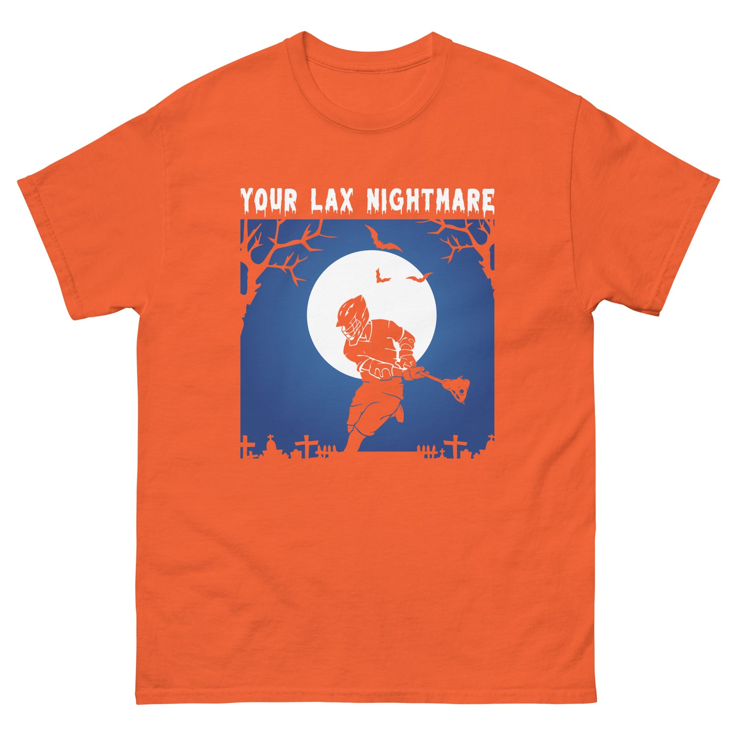 Halloween Lacrosse Nightmare Men's classic tee