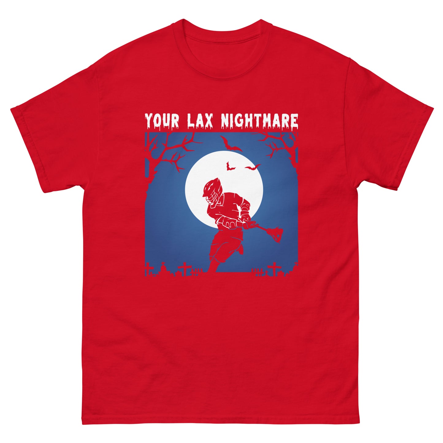 Halloween Lacrosse Nightmare Men's classic tee