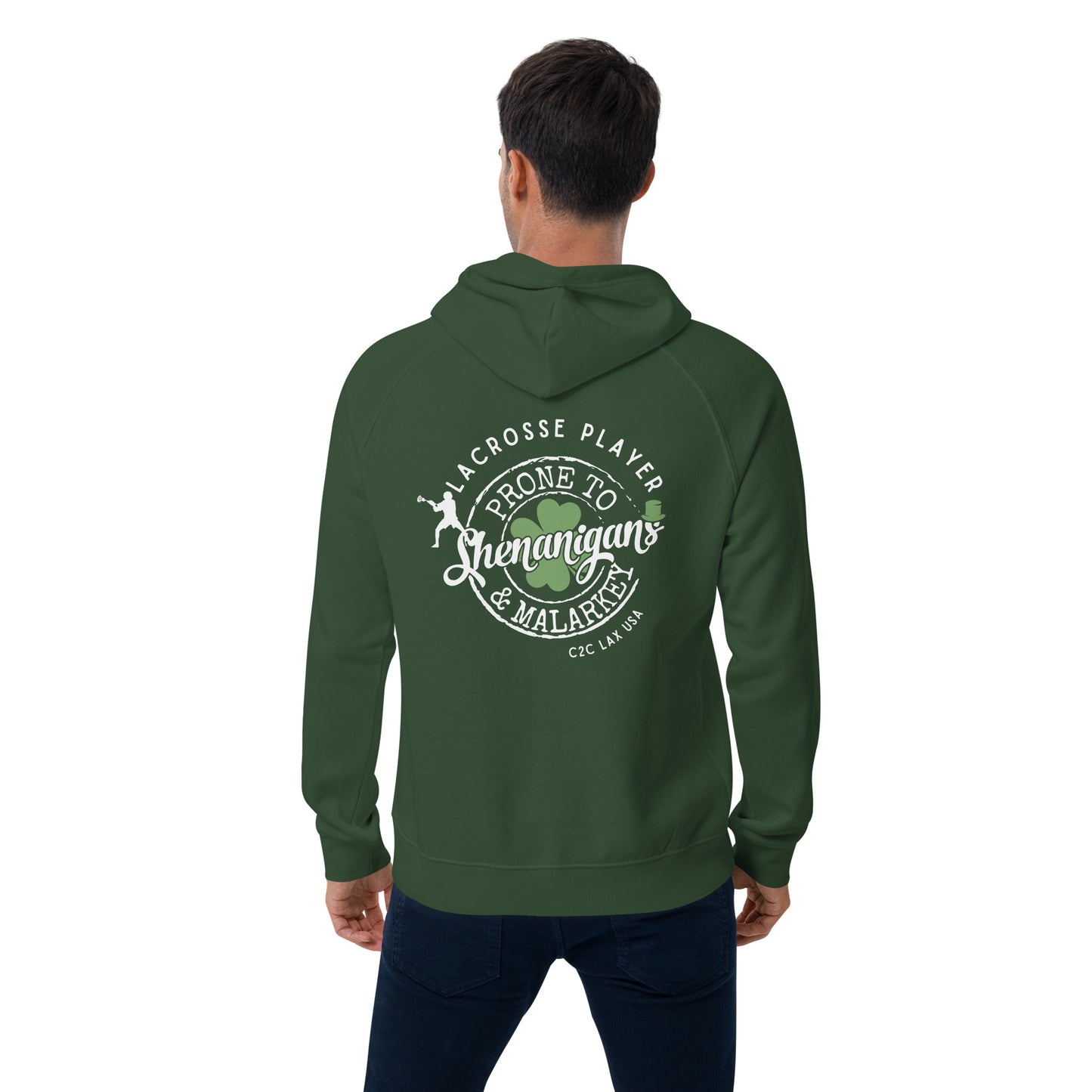 Unisex Shenanigans Lacrosse Eco Raglan Hoodie